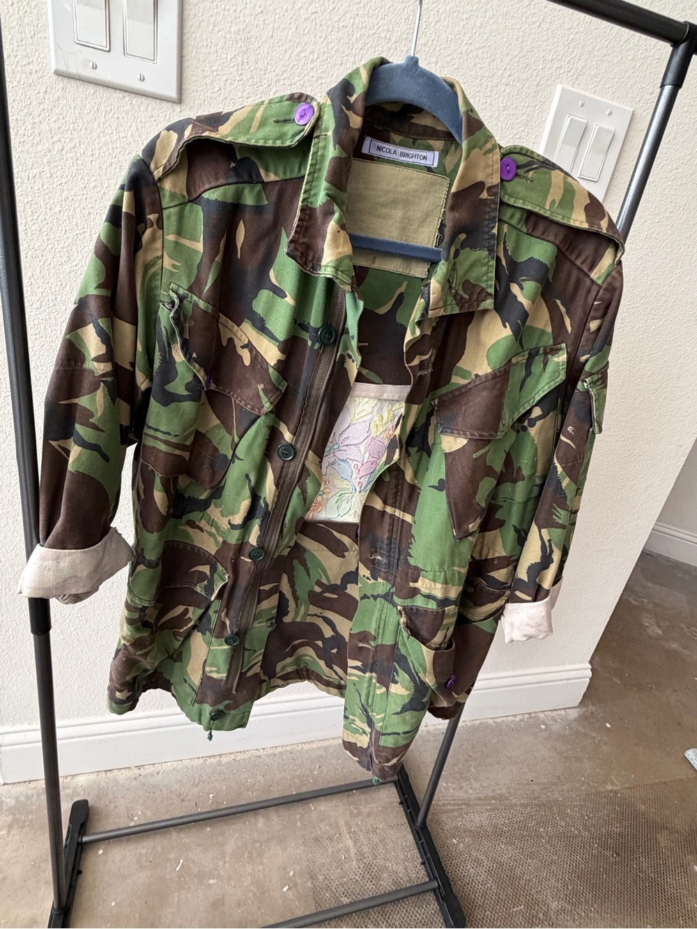 Brighton Camouflage Utility Jacket in Green and Brown